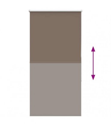 vidaXL Roller Blind Blackout Coffee 70x150 cm Fabric Width 65.7 cm Polyester