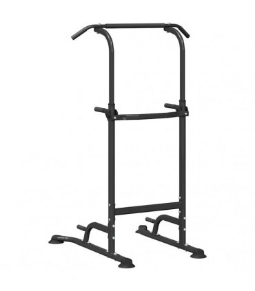 vidaXL Power Tower Dip Station Manual Black 102 x 95 x 210 cm