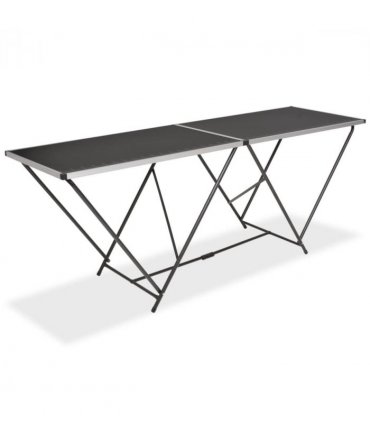 vidaXL Folding Pasting Table MDF and Aluminium 200x60x78 cm