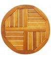 vidaXL Table Top Ø50x2 cm Round Solid Wood Acacia