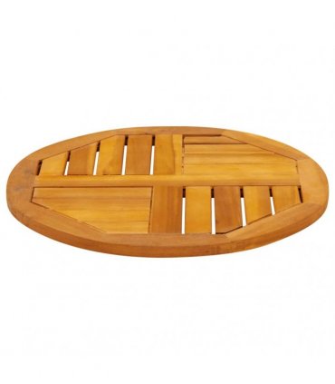 vidaXL Table Top Ø50x2 cm Round Solid Wood Acacia
