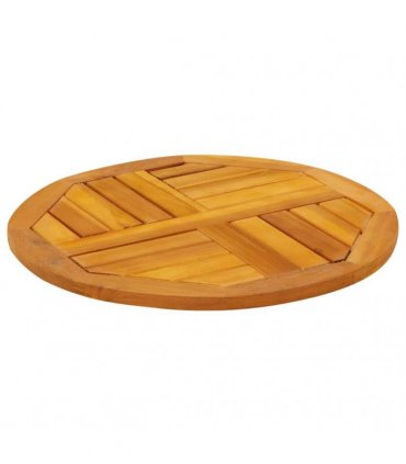 vidaXL Table Top Ø50x2 cm Round Solid Wood Acacia