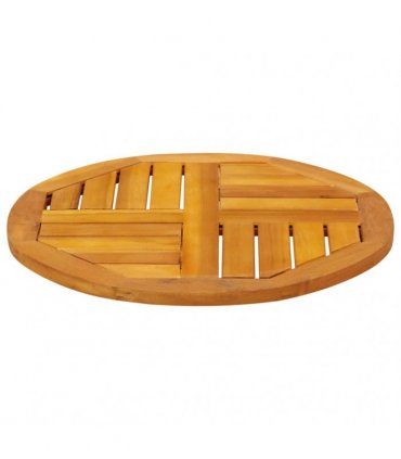 vidaXL Table Top Ø50x2 cm Round Solid Wood Acacia