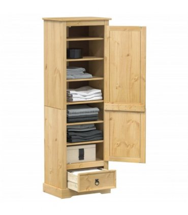 vidaXL Wardrobe Corona 55x38x170 cm Solid Wood Pine