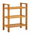 vidaXL Shoe Rack with 3 Shelves 50x27x60 cm Solid Oak Wood