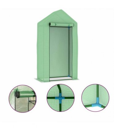 vidaXL Greenhouse | Green | PE mesh fabric | Small | Durable | Greenhouse