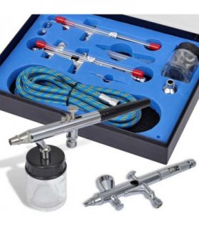 Airbrush Set with 2 Spray Guns