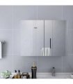 vidaXL Bathroom Mirror Cabinet White 80x15x60 cm MDF