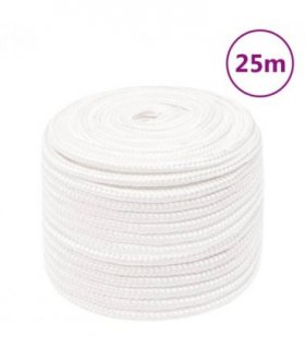 vidaXL Boat Rope Full White 14 mm 25 m Polypropylene