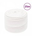 vidaXL Boat Rope Full White 14 mm 25 m Polypropylene