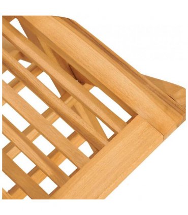 vidaXL Garden Dining Set | Natural Teak | Solid Teak Wood | 5 Piece Set