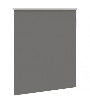 vidaXL Roller Blind Blackout Grey 135x175 cm Fabric Width 131.6 cm Polyester