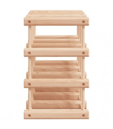 vidaXL Wine Rack for 12 Bottles 36x23x36 cm Solid Wood Pine