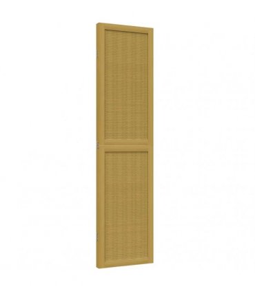 vidaXL Room Divider 3 Panels Brown Solid Wood Paulownia