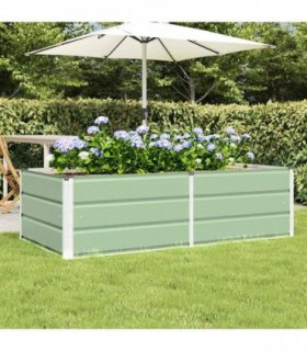 vidaXL Planter Green 160 x 80 x 45 cm Steel