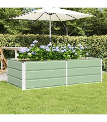 vidaXL Planter Green 160 x 80 x 45 cm Steel