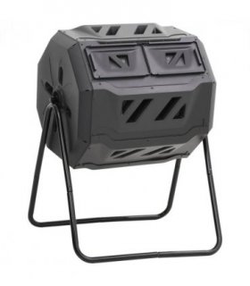 vidaXL Garden Compost Bin Black 73x64x95 cm 160 L