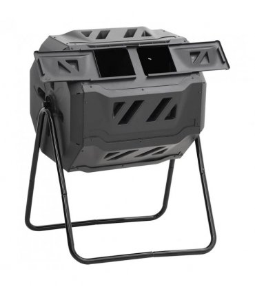 vidaXL Garden Compost Bin Black 73x64x95 cm 160 L