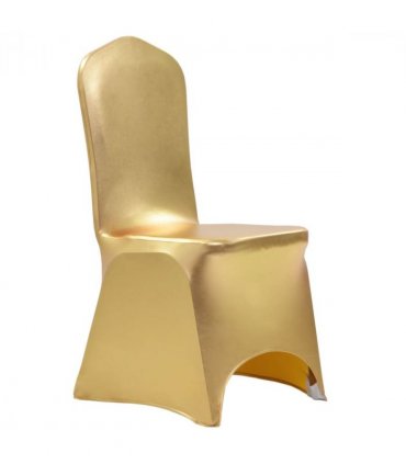 vidaXL 6 pcs Chair Covers Stretch Gold