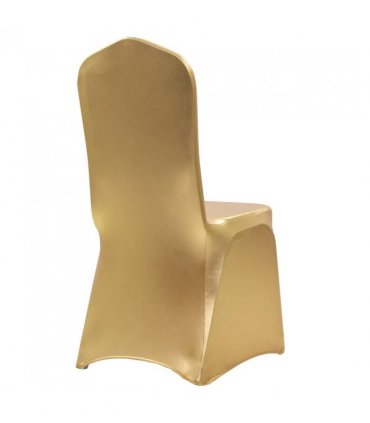 vidaXL 6 pcs Chair Covers Stretch Gold