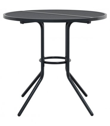vidaXL Patio Table Round Anthracite Ø80x72.5 cm Powder-coated Steel