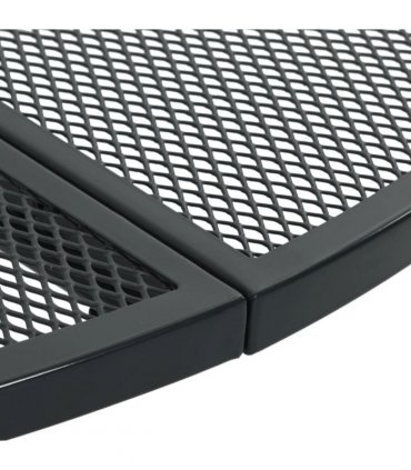 vidaXL Patio Table Round Anthracite Ø80x72.5 cm Powder-coated Steel