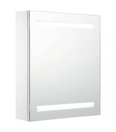 vidaXL LED Bathroom Mirror Cabinet 50x13.5x60 cm