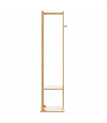 vidaXL Coat Stand with Hooks and Shelves 38.5x30x156 cm Bamboo