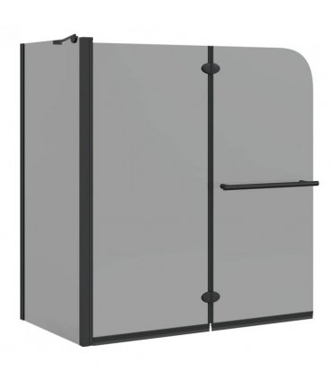 vidaXL Bi-Folding Shower Enclosure Dark Transparent 120 x 67 x 129 cm