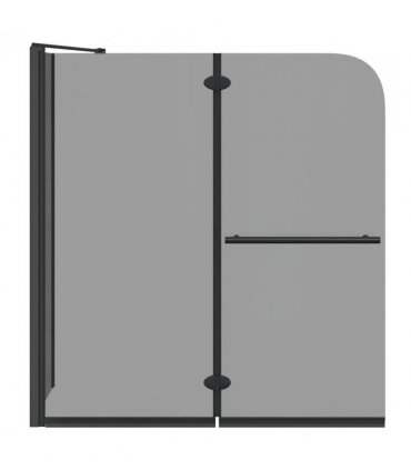 vidaXL Bi-Folding Shower Enclosure Dark Transparent 120 x 67 x 129 cm