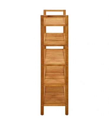 vidaXL Shoe Rack with 5 Shelves 100x27x100 cm Solid Oak Wood