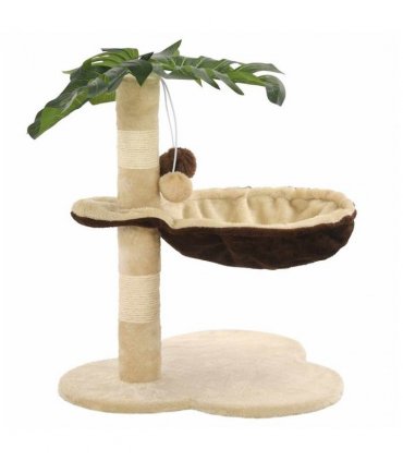 vidaXL Cat Tree with Sisal Scratching Post 50 cm Beige and Brown