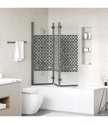 vidaXL Shower Enclosure Manual Black and Transparent 130 x 130 cm