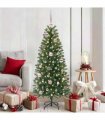 vidaXL Christmas Bauble Set with 150 LEDs 61 pcs Pink Plastic
