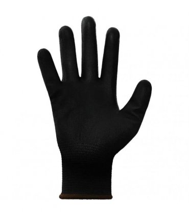 vidaXL Work Gloves 24 pcs Black 8 / M Polyester