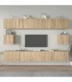 vidaXL 6 Piece TV Cabinet Set Sonoma Oak Engineered Wood