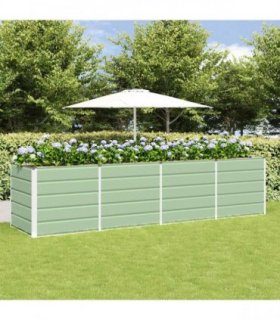 vidaXL Planter Green 320 x 80 x 75 cm Steel