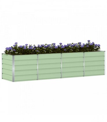 vidaXL Planter Green 320 x 80 x 75 cm Steel
