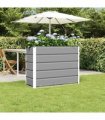 vidaXL Planter Light Grey 100 x 40 x 75 cm Steel