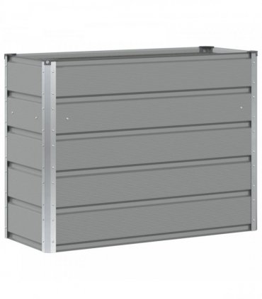vidaXL Planter Light Grey 100 x 40 x 75 cm Steel