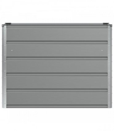 vidaXL Planter Light Grey 100 x 40 x 75 cm Steel