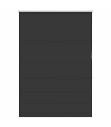 vidaXL Roller Blind Blackout Black 110x175 cm Fabric Width 105.7 cm Polyester