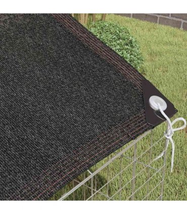 vidaXL Rabbit Cage Silver 100 x 78 x 78 cm Galvanised Steel
