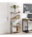 vidaXL 5-Layer Book Shelf Oak 60x27.6x158.5 cm Engineered Wood