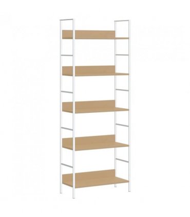 vidaXL 5-Layer Book Shelf Oak 60x27.6x158.5 cm Engineered Wood