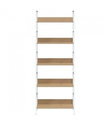 vidaXL 5-Layer Book Shelf Oak 60x27.6x158.5 cm Engineered Wood