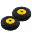 vidaXL Sack Truck Wheels 2 pcs Solid PU 3.00-4 (260x85)