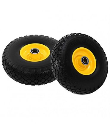 vidaXL Sack Truck Wheels 2 pcs Solid PU 3.00-4 (260x85)