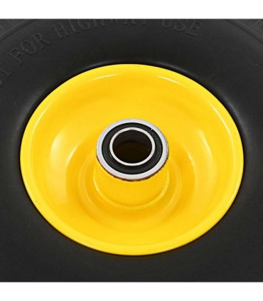 vidaXL Sack Truck Wheels 2 pcs Solid PU 3.00-4 (260x85)