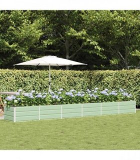 vidaXL Planter Green 480 x 80 x 45 cm Steel